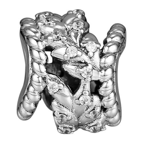 Vintage Beads Dazzling Grain Swirls Charms 925 Sterling Silver Original Fits European Bracelets DIY Beads For Jewelry Making