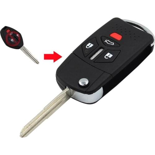 Car Key Case 3+1 Buttons Flip Remote Key Shell Case for M-itsubishi Galant Eclipse Endeavor