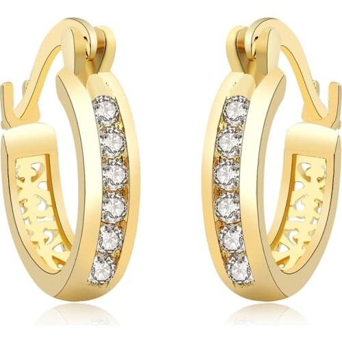 Женские золотые серьги GINSTONELATE China At AliExpress