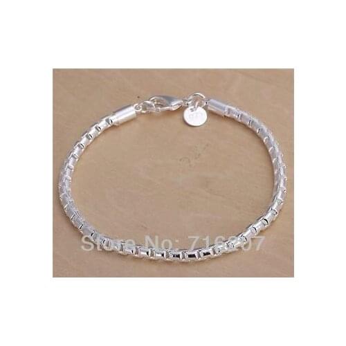 H214 Free Shipping Silver Bracelet Fashion Jewelry Bracelet Circular grid Bracelet avva jnca