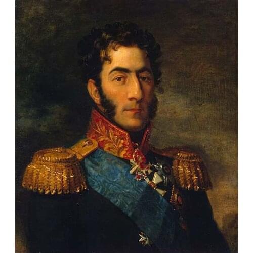 HOME # TOP art good -Russia God of the Army Russian Portrait of General Pyotr Bagration print art painting -free shipping