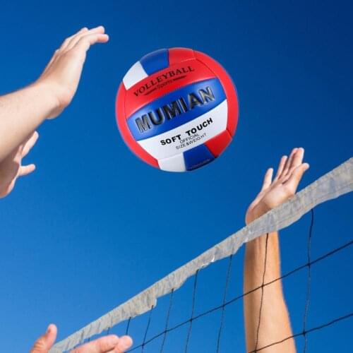 Beneficial Round Red Blue White Sealed Gas Nozzle Match Volleyball Non-slip Soft Volleyball Inflation Needle for Students