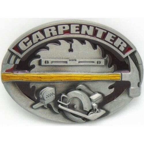 The cowboys of the west belt buckle the carpenter belt buckle fashion zinc alloy belt buckle with 4.0