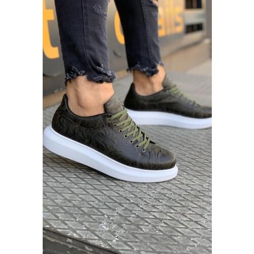 Knack High Base Daily Shoes 044 Khaki (Pattern)