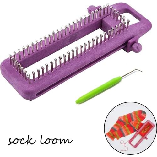 Adjustable socks plastic crochet para tejer Braiding machine DIY handmade loom woolen cap scarf auxiliary knitting craft tool