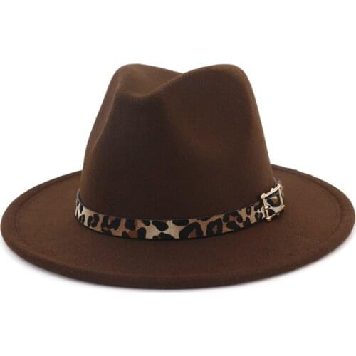 New Simple Women Men Wool Vintage Gangster Trilby Felt Fedora Hat With Wide Brim Gentleman Elegant Lady Winter Autumn Jazz Caps