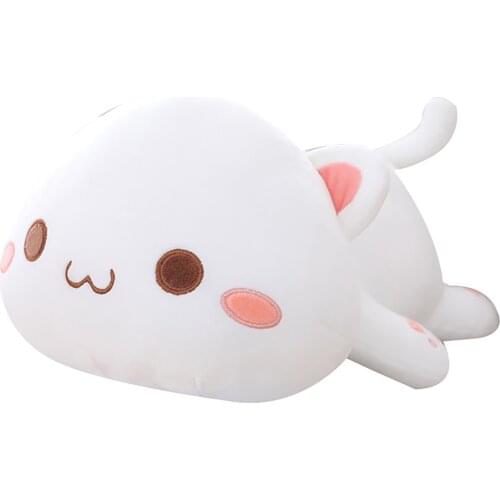 Cute Lying Cats Animal Doll Plush Stuffed Home Sofa Back Cushion Soft Pillow Kids Toy Gift Home Sofa Back Cushion Kids Toy Gift