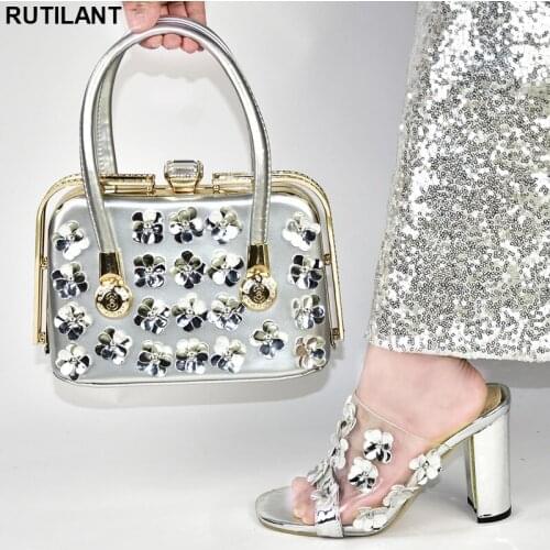 High Quality Italian Shoes and Bags Set Envio Gratis Luxury Shoes Women Designers Italian Shoe and Bag Set for Party In Women