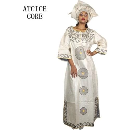 African dresses for women new fashion traditional dashiki african bazin riche embroidery design long dress LA112