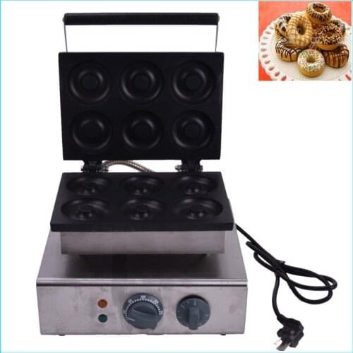 1PC donut maker/ Doughnut maker Small donut making machine stainless steel donuts producer with 6pcs moulds110V / 220V