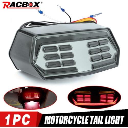 1x Motorcycle Tail Light Int LED Light Turn Signal Light Brake Light Red Amber Light For Honda CB650F CBR650F CTX700N MSX125