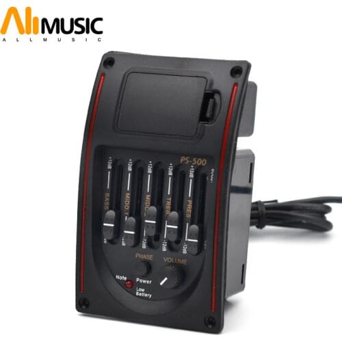 10pcs PS-500 5-Band Acoustic Guitar EQ Preamp Equalizer Pickup
