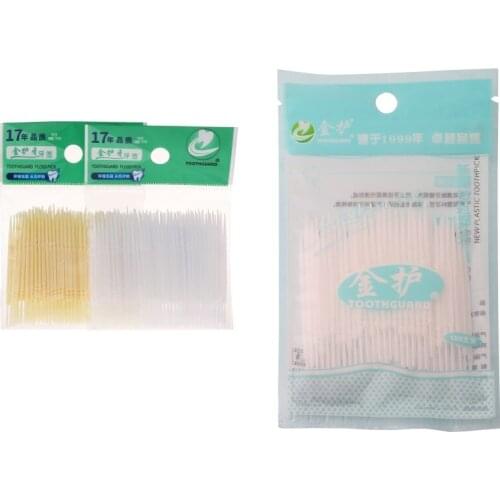 100pcs/box Dental Floss Interdental Toothpick Brush Brush Teeth Stick Dental 667D