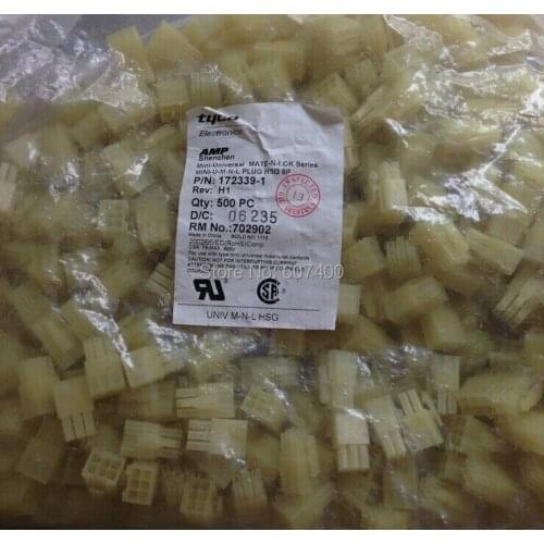 172339-1 CONN PLUG 6POS MINI-U MATE-N-L TYCO housings TE housings AMP housings connectors terminals 100% new and original parts