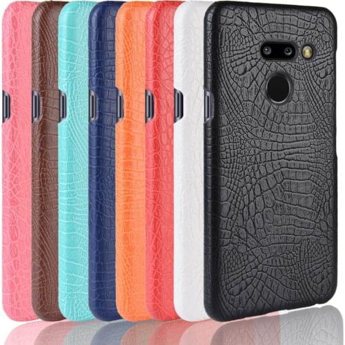 SUBIN phone Case For LG G8 ThinQ luxury Crocodile Skin PU Leather Back Cover Protective PhoneCase for LG v50 ThinQ