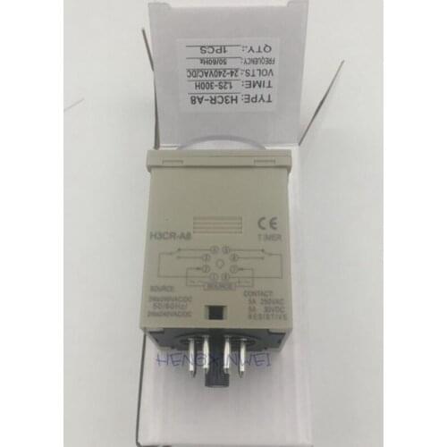 H3CR-A8 1.2-300h Time Relay WITH 8 Pin Socket Multi-Functional Timer220V 24-240VAC/DC