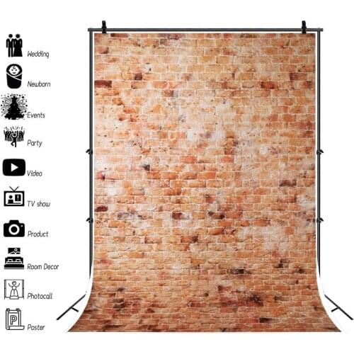 Classic Red Brick Stone Wall Photography Vinyl Background Portrait Shot Decor Photocall Backdrop for Photo Studio Props