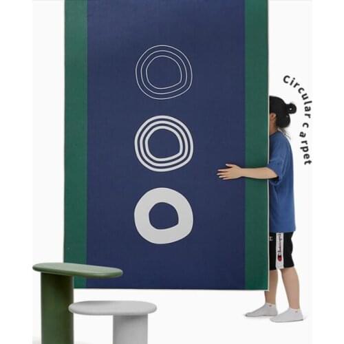 Fashion INS Simple Minimalist Nordic American Abstract Pattern Carpet Japanese Bedside Rug For Modern Living Room Bedroom Rugs