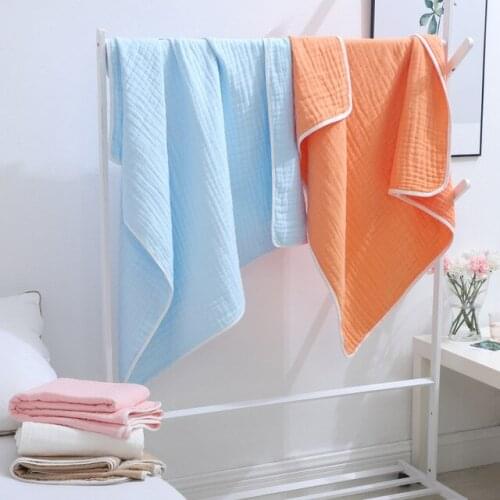 Muslin Swaddle Baby Blankets Swaddling 100% Cotton Swaddle Wrap for Newborn Babies 6 Layer Bath Towel Blanket Baby Bedding