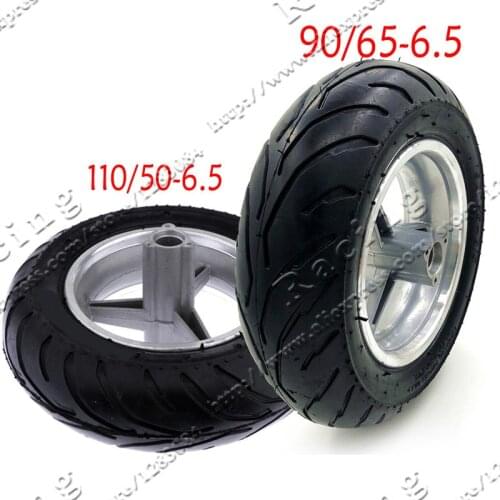 One Rims+Tyres 110-50 - 6.50 90-65-6.5 Rear Back Front Wheel + Road Tyre Tire 49cc Mini Pocket Rocket PIT Bike