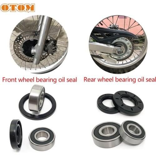 OTOM Motorcycle 6202 Front 6203/6303 Rear Wheel Bearings Hub Oil Seals For CRF230 XR250R/L SL230 XR230 CRF230F Motocross Parts