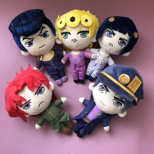 Anime JoJos Bizarre Adventure Plush Toy Joseph Joestar Kujo Jotaro Josuke Doll 20cm Cute Soft Stuffed Pillow Fans Gift