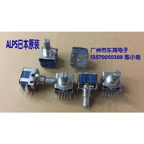 2PCS/LOT ALPS Alps rotating band switch 2 knife, 4 gear, circle shaft, long 15mm switch