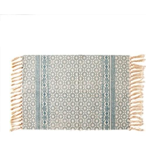 Drop Shipping Soft Cotton Linen Carpets For Living Room Bedroom Rugs Home Carpet Floor Door Mat Decorate House Rug 60*90cm