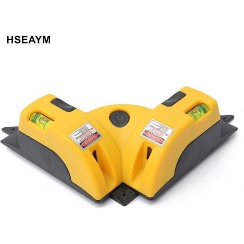 Right Angle 90 Degree Vertical Horizontal Laser Line Projection Square Level Infrared Foot Laser Level Measurement Tool
