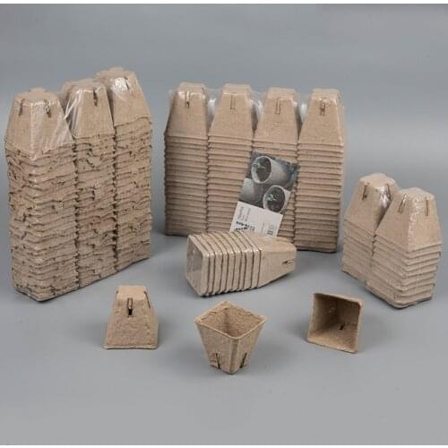 Degradable disposable nursery home cultivation pulp molding seedling tray seedling bowl pulp seedling cup