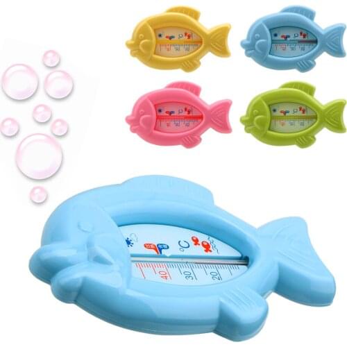 Fish Shape Temperature Baby Bathing Water Thermometer Float Bath Toy Tub Sensor Plastic Infants Toddler Shower 10-50
