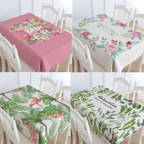Flower leaves table cloth waterproof party table cloth wedding decoration european tablecloths table cloths for events table