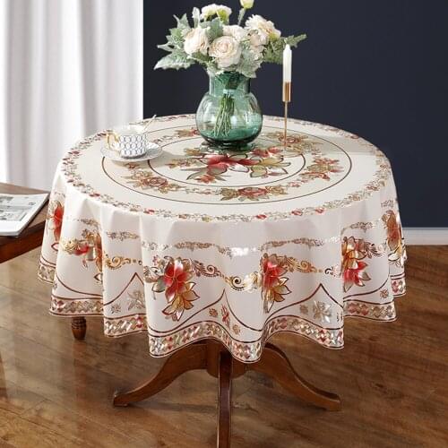 Modern Round Table Cloth Lace Decorative Tablecloth Tea Coffee Table Cover for Event Hotel Restaurant Banquet Table Cover