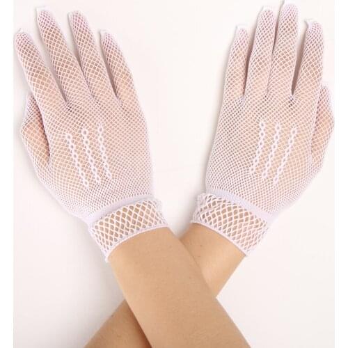Wedding Lady Fishnet Lace Gloves for Cocktail Party Wedding Prom Costume