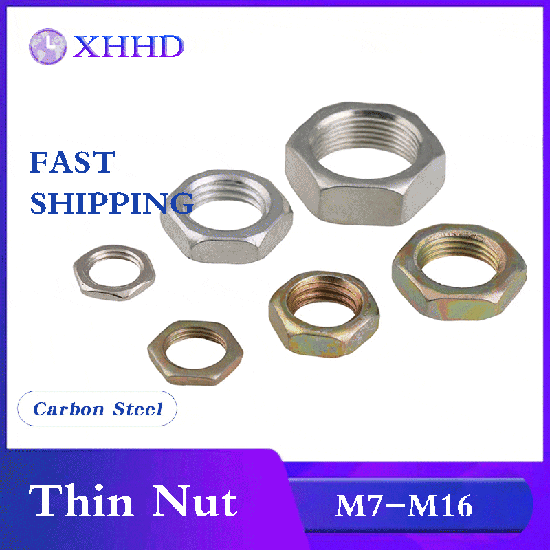 Thin Hex Nuts M7 M8 M9 M10 M12 M14 M16
