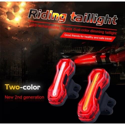 Bike Bicycle Light 120 Lumens LED Rear For Light Rechargeable Usb Cycling Light Safety Waterproof Taillight MTB Bike Accessories