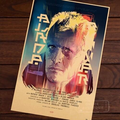 Blade Runner Room Frame Vintage Kraft Decorative Poster DIY Wall Canvas Painting Sticker Delicate Home Bar Decor Gift