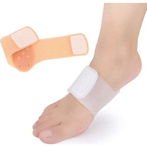 1Pair Silicone arch pad Soft Shock Absorbing Fit Foot Pad Bandage Insole Magic Bonding
