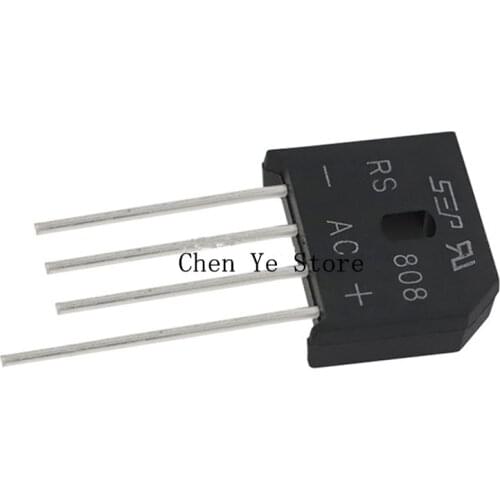 Free Shipping 10PCS RS808 DIP-4 8A 800V Single Phases Diode Rectifier Bridge In Stock