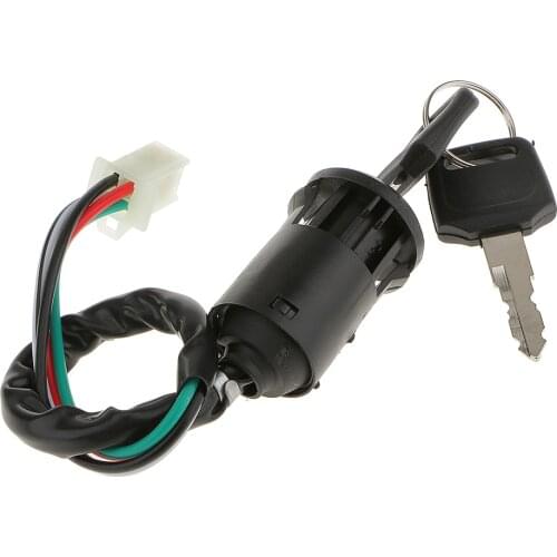 4 Wire Ignition Switch with 2 Keys for Motorcycle PIT Quad Dirt Bike ATV Car