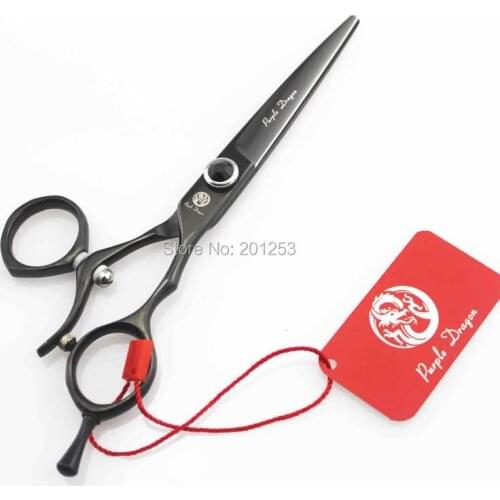 6.0Inch Black 360 Degree Rotation Cutting Scissors Hair Shears for Salon Hairdressers JP440C Black Rhinestone Shear,1pcs LZS0450