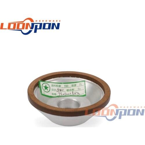 Diamond Grinding Wheel Grinding Cup Disc For Tungsten Steel Milling Cutter Tool Sharpener Grinder Accessories 75x20x5x3mm 150