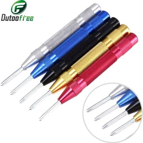 Automatic Centering Eye Punch Punching Woodworking Tools Drill Bit Electric Tools Center Pin Punch Spring Loaded Dent Marker