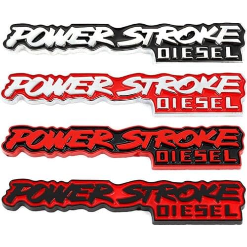Car Sticker Power Stroke Diesel Badge Emblem decals for Ford Raptor F-150 Kuga Fiesta BMW Honda Lada Nissan Suzuki Peugeot Opel