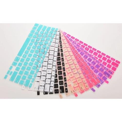 Colorful Soft Silicone Laptop Keyboard Cover For Macbook Air13.3 M1 A2179 A2337 New 2020 Protective film keyboard Case 13 inch
