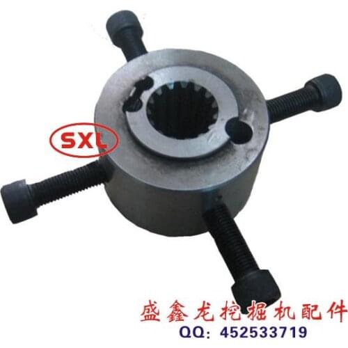 Excavator parts, spline fittings, K3V63 14 tooth (T) spline parts, concave 16mm screws