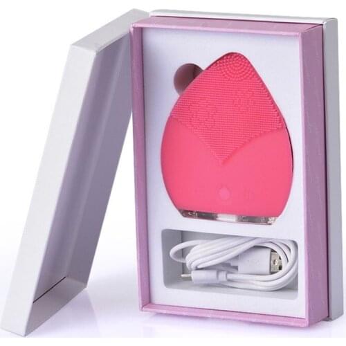 Limpieza facial Face Cleansing Brush Electric Vibration Face Cleaner Silicone Deep Pore Facial Cleansing Brush Device