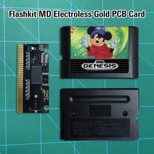Fantasia - Flashkit MD Electroless Gold PCB Card 16 bit MD Games Cartridge For MegaDrive Genesis console