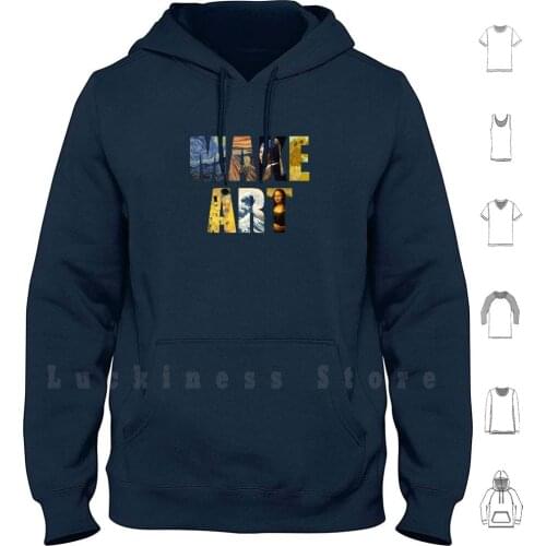 Make Art Hoodies Long Sleeve Make Art Artist Artsy College Artist History Van Gogh Da Vinci Mona Lisa Starry