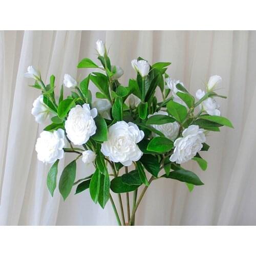Camellia simulation flower high grade artificial silk flower camellia wedding photography gift home living room decoration